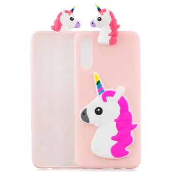 Untuk Samsung A50 3d Lucu Kartun Hewan Tpu Anti Gores Non Slip