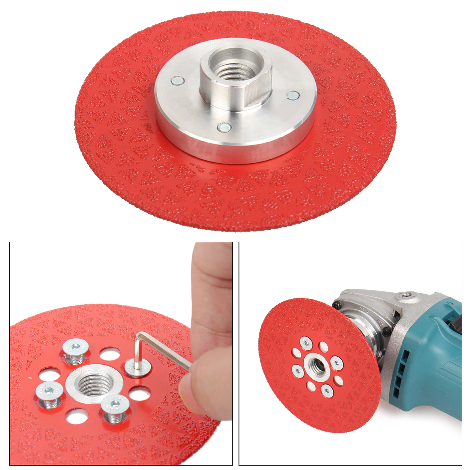 Baoblaze Đĩa Mài Kim Cương Hai Mặt 4 Inch Máy Mài Góc Lưỡi Cưa Để Cắt Đá Cẩm Thạch Đá Hoa Cương Dụng Cụ Chà Nhám Bê Tông