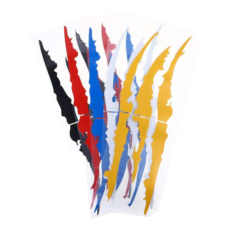 NEW ARRIVAL Car Stickers Reflective Monster Claw Marks Scratch Stripe Marks Headlight Decal