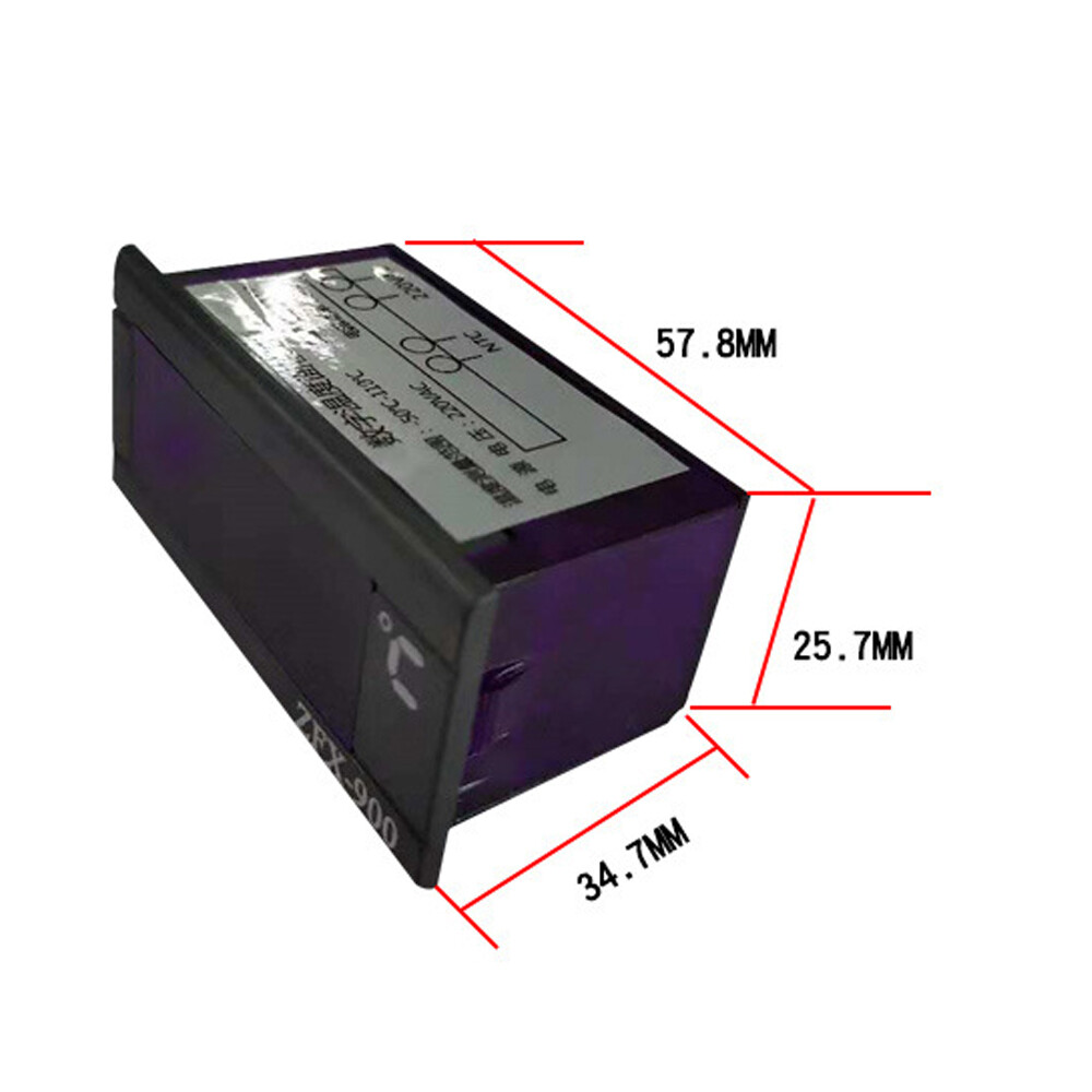 Đồng Hồ Đo Nhiệt Độ Nhúng ZFX-900 Bảng Hiển Thị Nhiệt Độ Kỹ Thuật Số Thông Minh Cho Tủ Lạnh Tủ Đông Lạnh