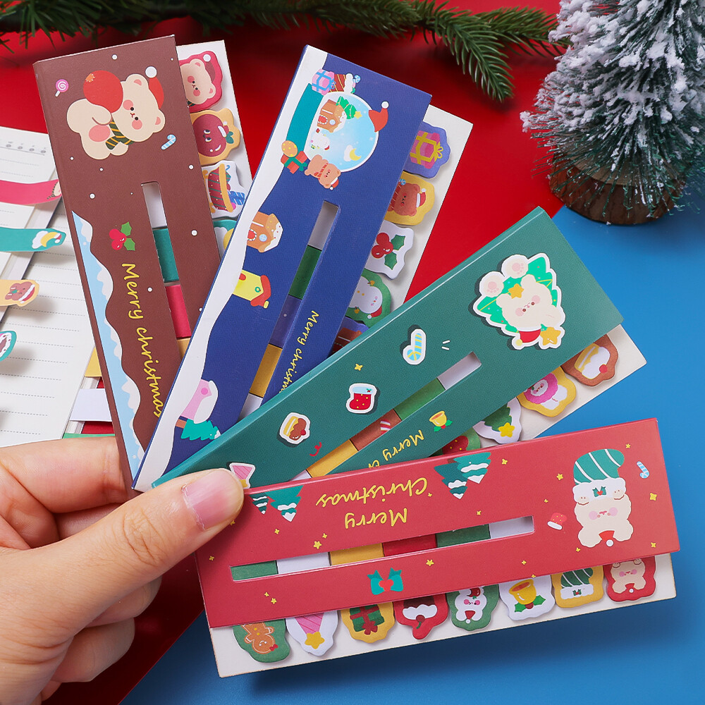 120 tờ giấy ghi chú Post It giáng sinh sinh sinh viên Ins dễ thương ghi chú dán