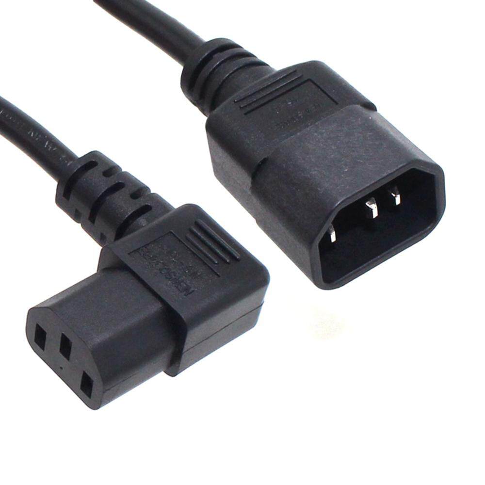 Right Angled Eextension For PDU UPS Cable 2M IEC 320 C13 To C14 Male To ...