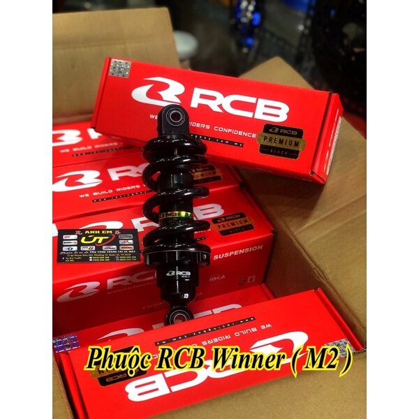 Phuộc rcb winner đen ty vàng size 225mm