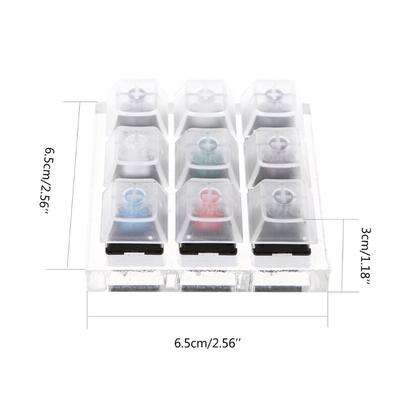Mechanical Keyboard Switches 9 Cherry MX Keyboard Tester Kit Keycaps Testing Tool
