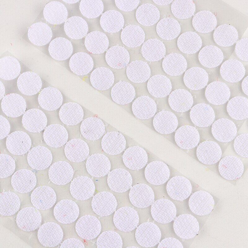 10/15/20/25Mm Self Adhesive Fastener Tape Dots White Black Hook Loop Sticker Round Strong Klittenbandsluiting Tap 100Pairs