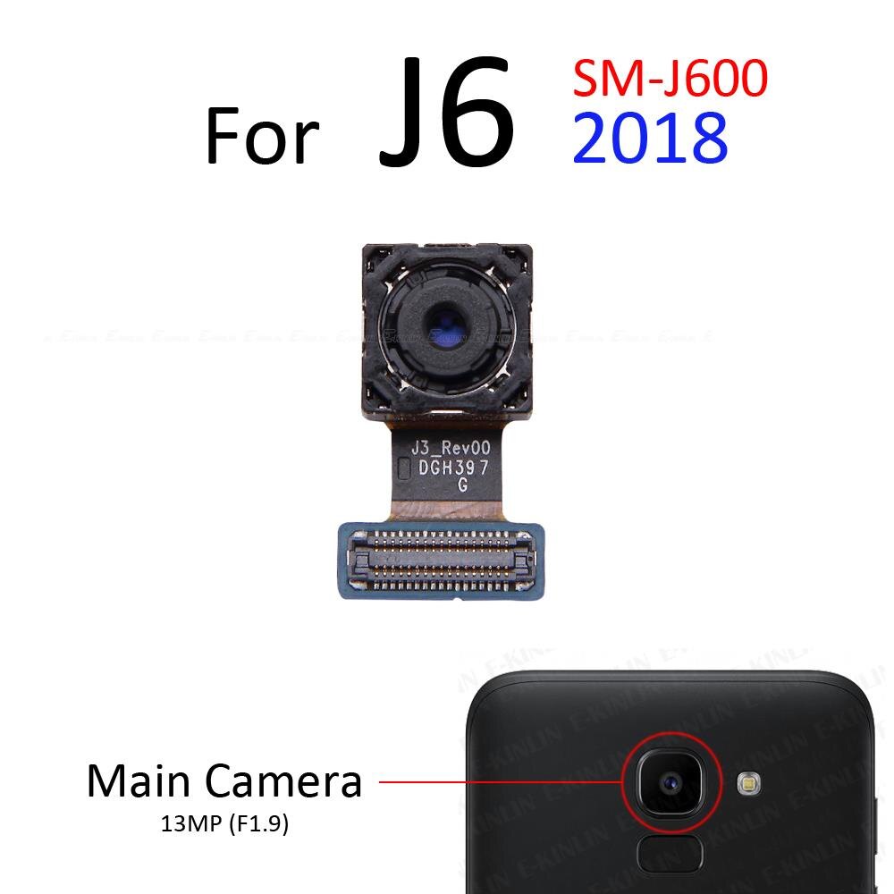 Rear back main front facing selfie camera for samsung galaxy j8 j6 j4 plus j2 pro 2018 big small module ribbon flex cable repair parts