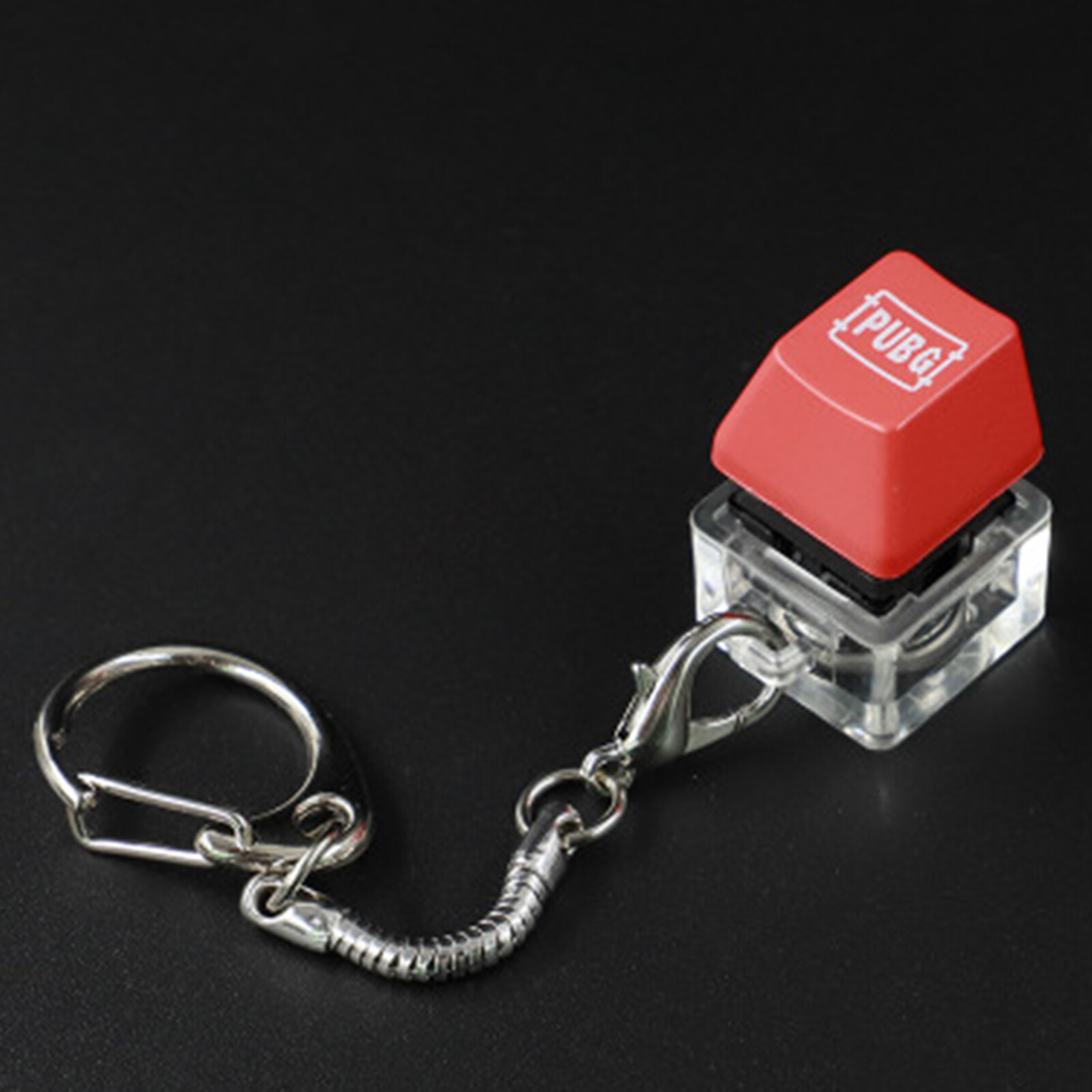 Anxinshui Keyboard Switch Tester RGB Lighting Effect Ergonomic Universal Professional Multi-purpose Stress Relief Gifts Mechanical Keycap Switch Keychain for Home Durable Keyboard Switch