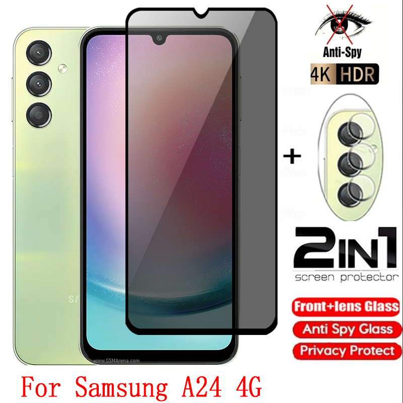 Samsung a25 4g 2023 2in1 for samsung a24 a25 a34 a 54 a 54 a 34 a 24 a 14 m 14 m54 4g 5g 2023ivacy protective film private tempered glass full cover screen protector anti peek privacy film