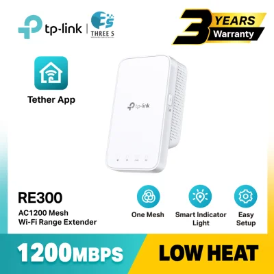 Tp-Link RE300 AC1200 OneMesh Wireless Wifi Range Extender/Booster/Repeater Create Mesh Wifi