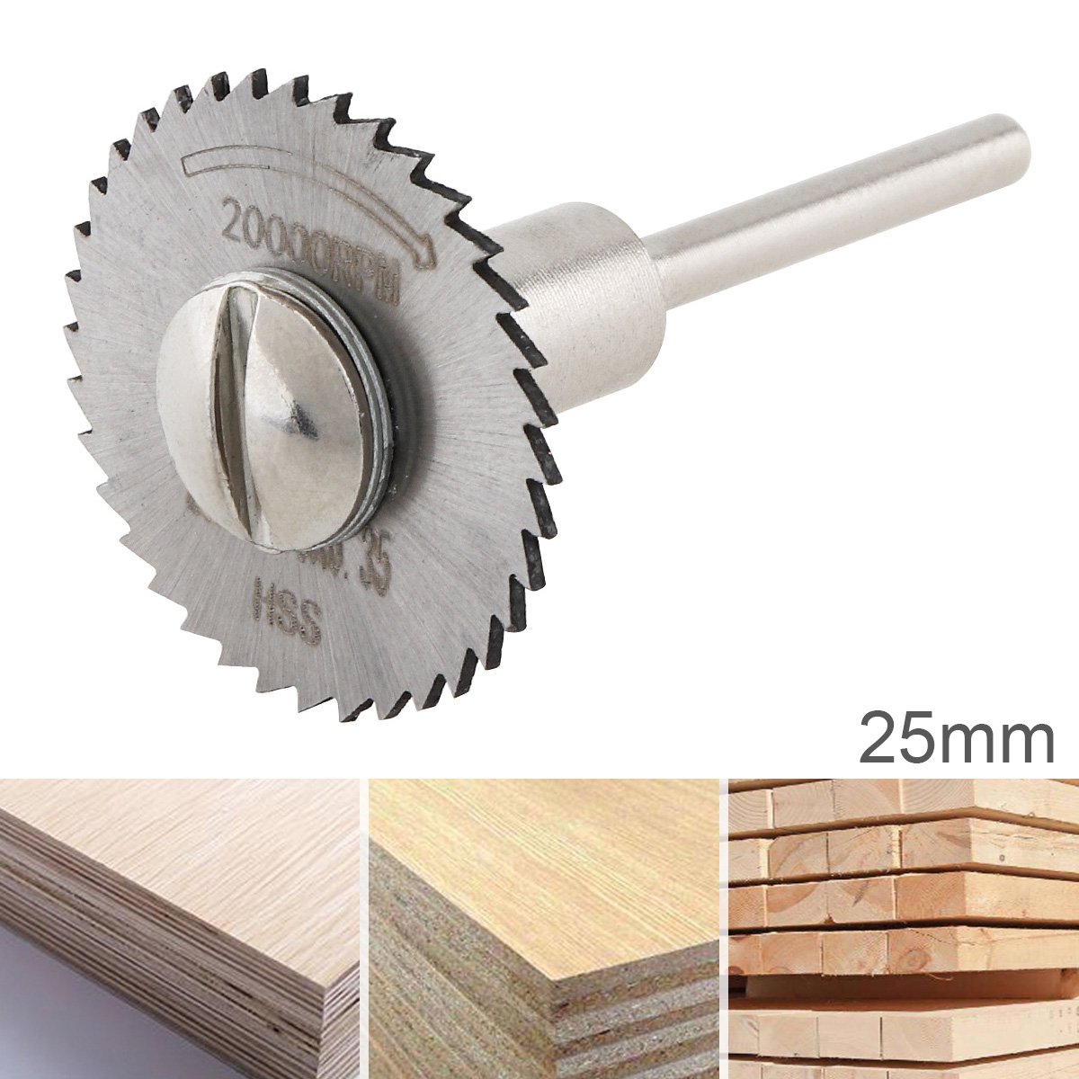22mm /25mm /32mm HSS Tool Cutting Mandrel Disc Blade and Circular Blade Mini Saw Blade Mini Cutting Piece with Connecting Rod