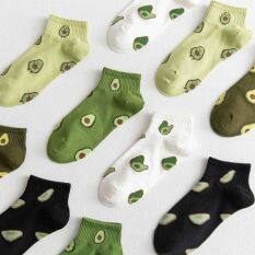 Phổ Biến X 1 Cặp Avocado Mùa Xuân Và Mùa Thu Co Giãn Mồ Hôi Miệng Nông Cotton Vớ Ngắn Tất Cao Đến Mắt Cá Chân Vớ Cổ Thấp Cho Nữ