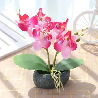 Desktop Wedding For Office Fake Gift With Pot Artificial Potted