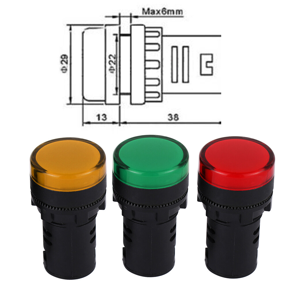 Buy CML 19TR0A24 LED Indicator Light (multi-colour) Red, Green, Yellow 24 V DC 8 Mcd, 15 Mcd, 23 Mcd | Electronic
