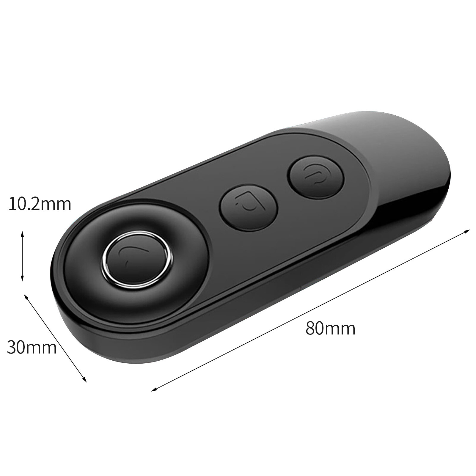 Wireless Remote Control Multi-function Hands-free Quick Response Long Distance Energy-saving Self-timer Control Mini Bluetooth-compatible Selfie Smart Remote Shutter for Photography Intelligent Remote Shutter