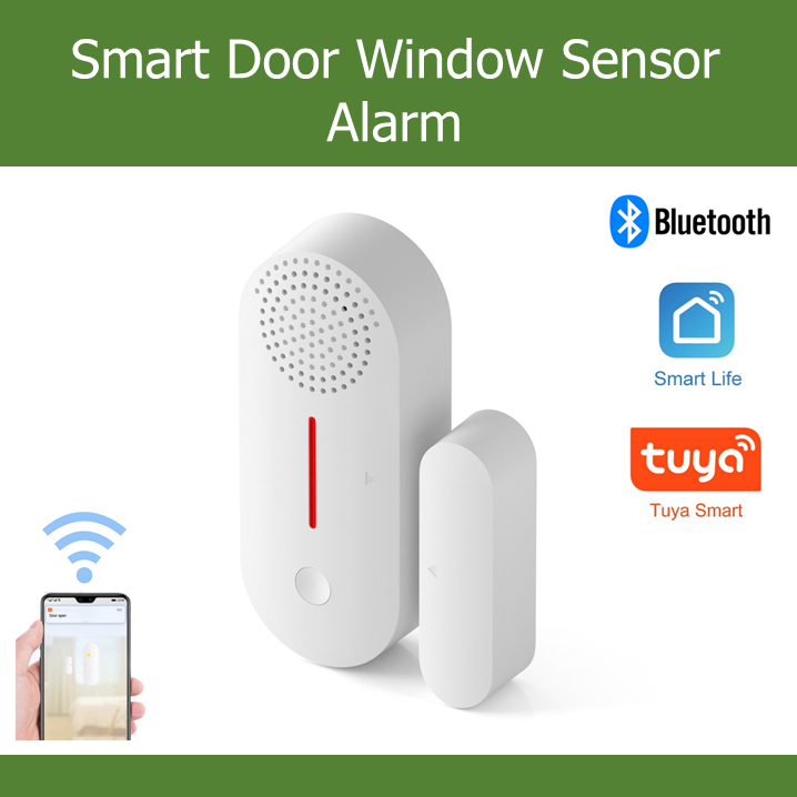 Smart Door Window Sensor Home Security Works with Tuya Smartlife Wifi / Zigbee