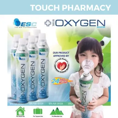 ESC OXYGEN TANK 1000ML Portable Oxygen Inhaler for Home, Medical, Outdoor, Travel Use (≥99.5% Purity)