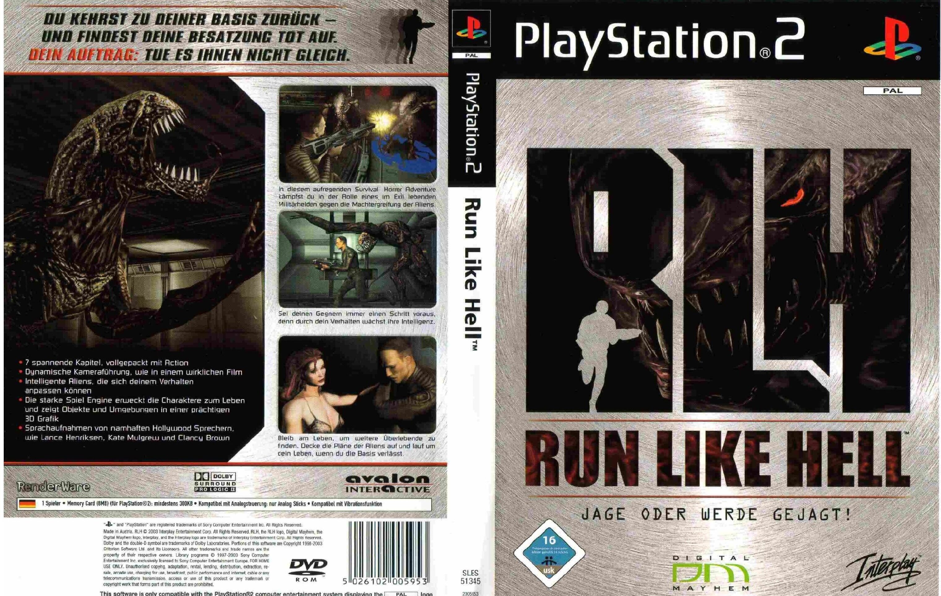 run like hell playstation 2