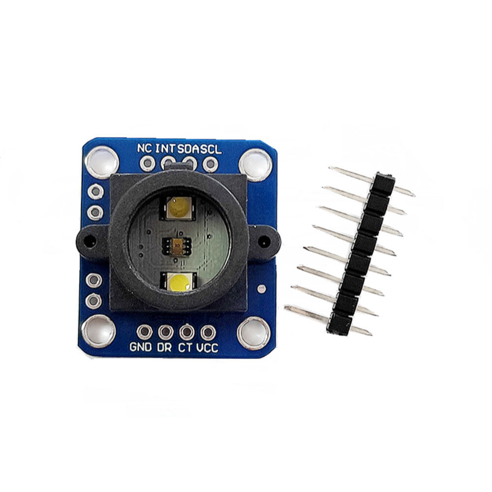 VOKTTA Mô-đun Cảm Biến Nhận Dạng Màu GY-33 TCS34725 Cảm Biến Nhận Dạng Thay Thế TCS230 TCS3200 Đèn LED Điện Tử Tự Làm Có Thể Điều Chỉnh Độ Sáng
