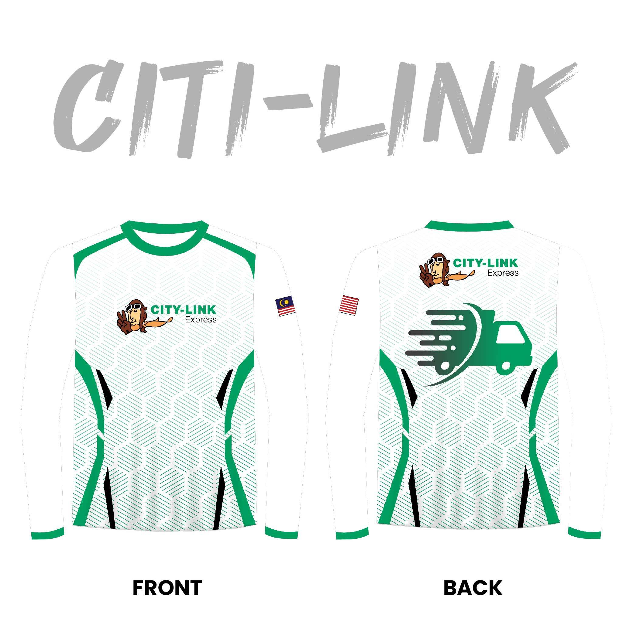 CITYLINK EXPRESS TShirt round neck Microfiber Short Sleeve / Long