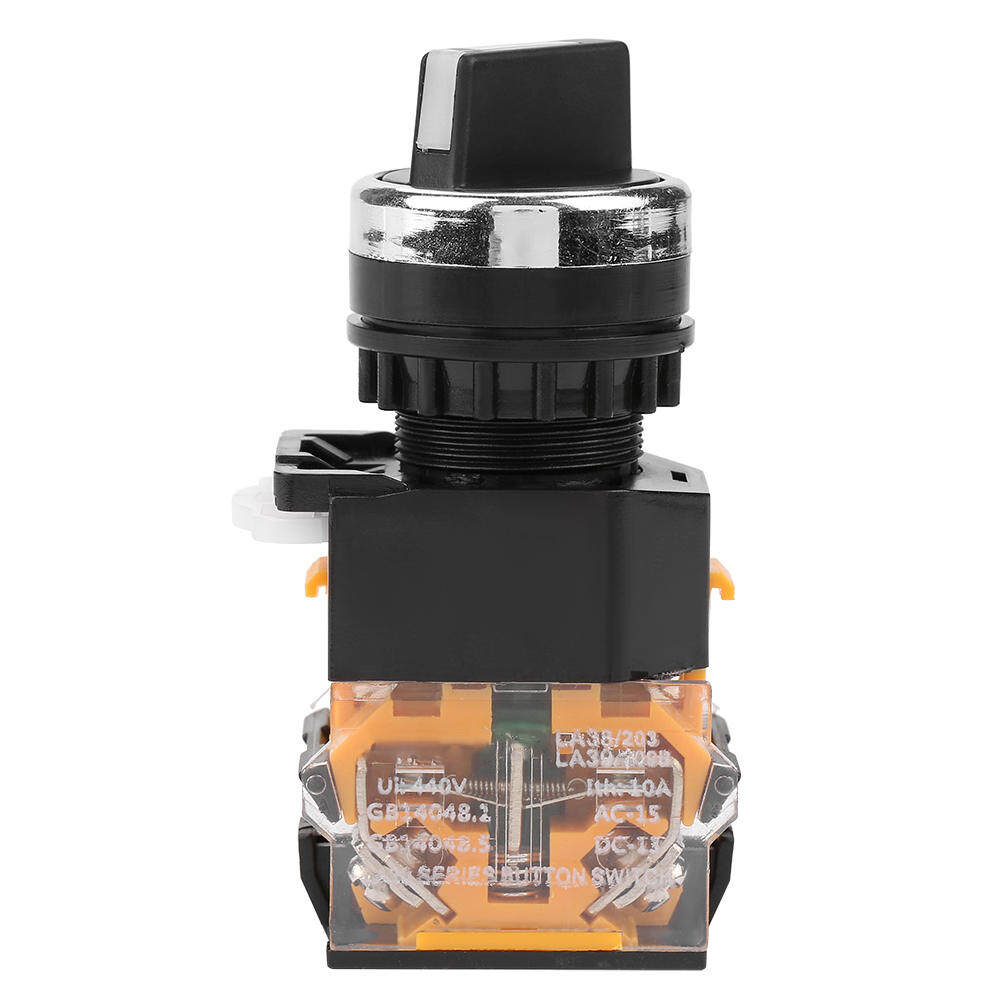 3 Position Rotary Switch 2NO Maintained Select Selector Switch Rotary Switch LA38-20X3