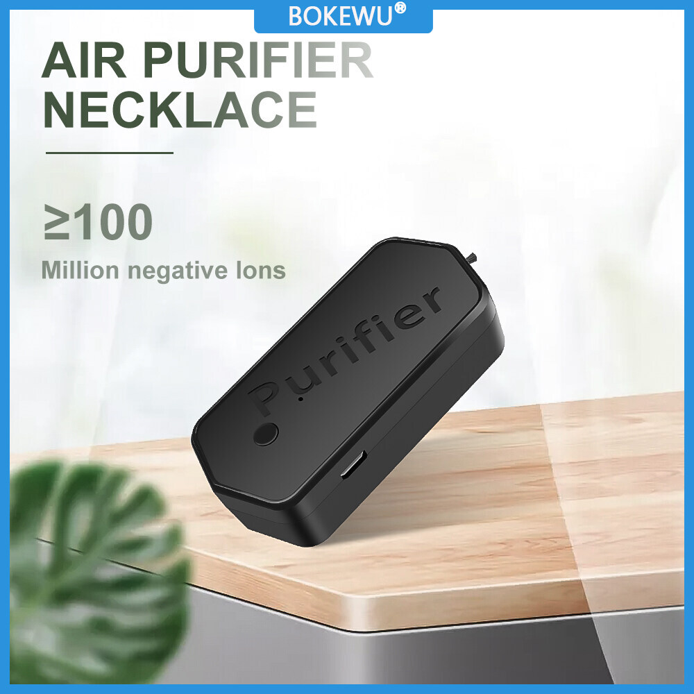 BOKEWU Máy Lọc Không Khí Âm Có Thể Đeo USB Ion Âm 100 Triệu Máy Lọc Không