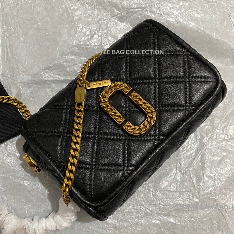Marc Jacobs The Status Flap Crossbody Chain Crossbody Bag Black Lazada
