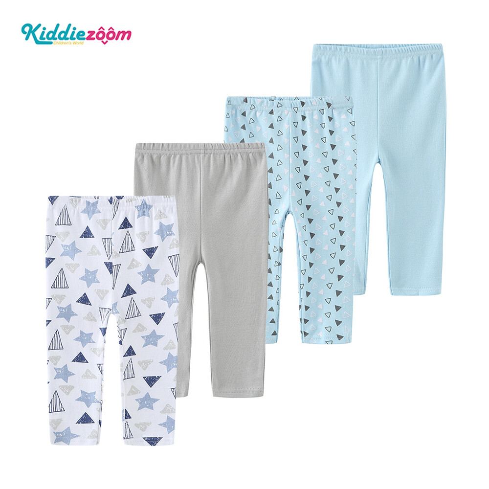 Kiddiezoom 4PCS Newborn baby long pants 100%cotton