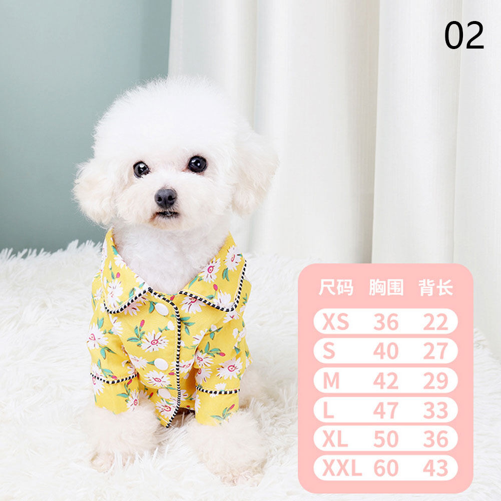 Dog Fashion Pajamas Pet Clothing for Small Medium Dogs Clothes Cat Clothes For Spring And Summer