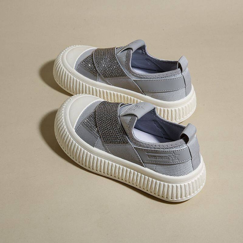 2023 New Shoes for Woemn Diamond Crystal Sneakers Thick-soled Casual Shoes Women Running Shoes