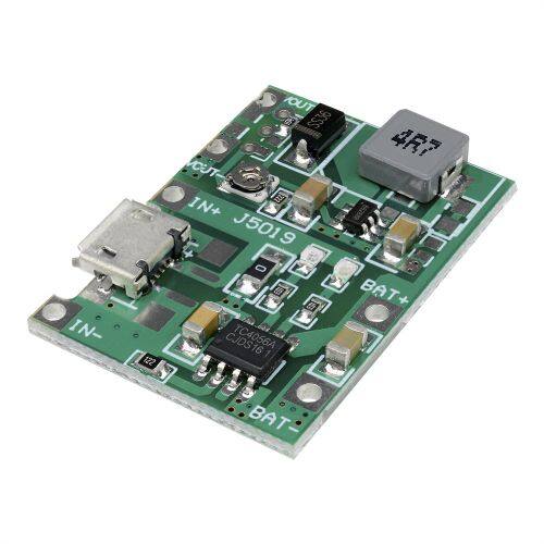 Ziqqucu 3.7V to 9V 5V 2A Charge Discharge Integrated Step Up Module Adjustable 18650 Lithium Battery Charging Discharge Integrated Module