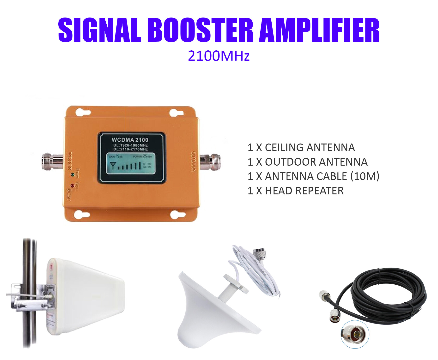 Band 3 3G Signal Booster Amplifier cell Phone Signal Single band