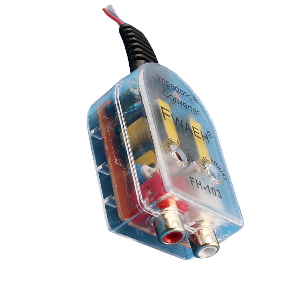 Car High-To-Low Audio Converter Truck Auto Amplifier Conversion Replacement