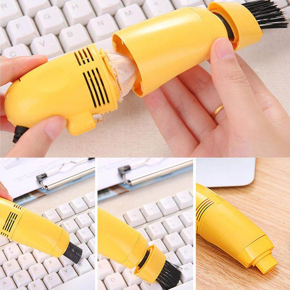 Mini Vacuum USB Keyboard Brush Cleaning Tool Dust Cleaner for PC Laptop Computer