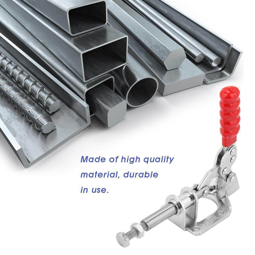 Iron Galvanized Quick Fixed Toggle Clamp Holding Latch Push Pull Action Hand Tool