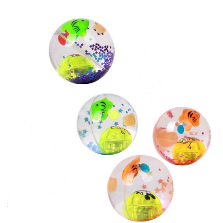 1pcs Luminous Flashing Crystal Bouncing Ball/Super Duper Glitter Ball