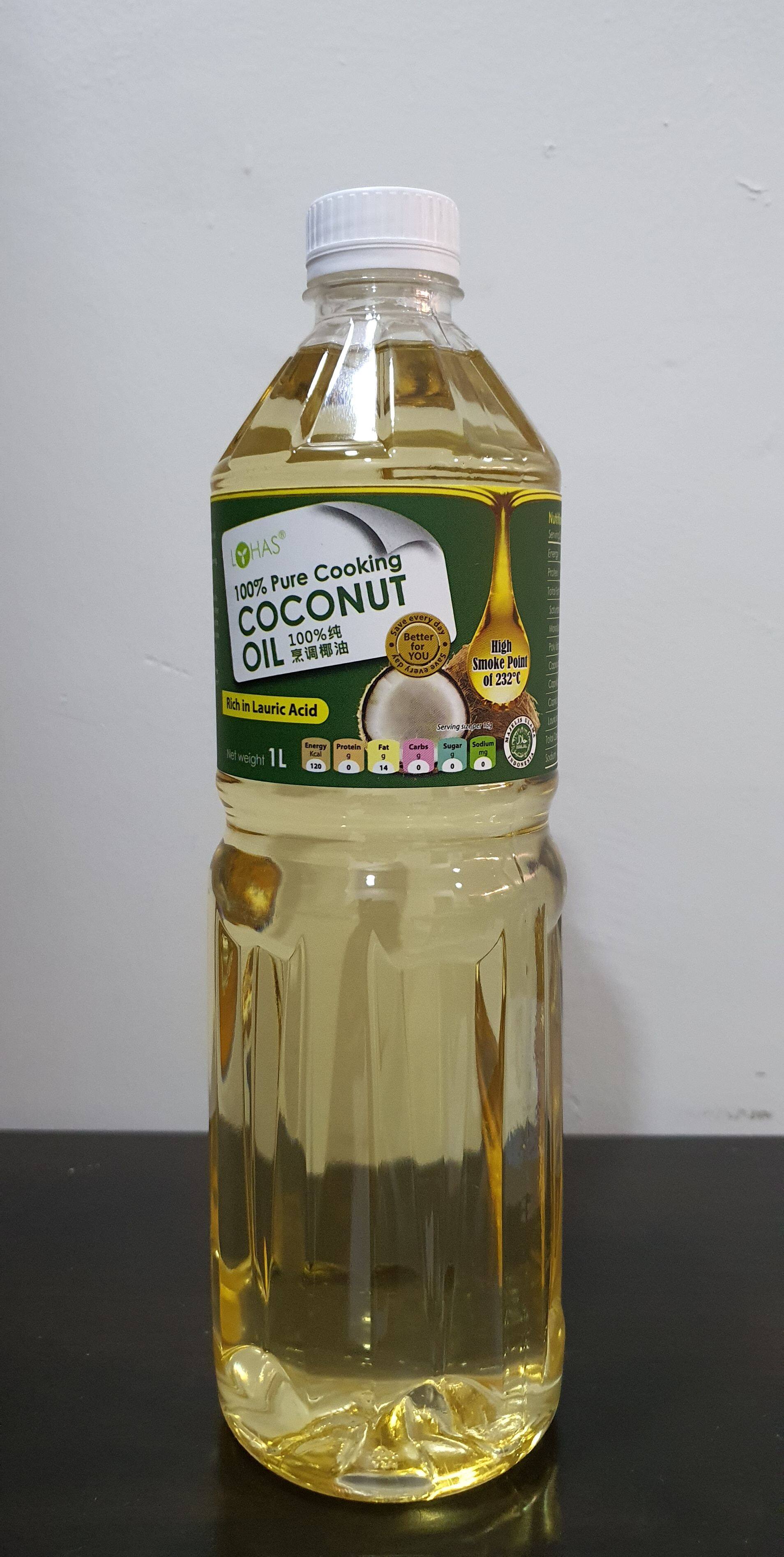 LOHAS 100 Pure Cooking Coconut Oil (1lit) 纯烹调椰油 Lazada