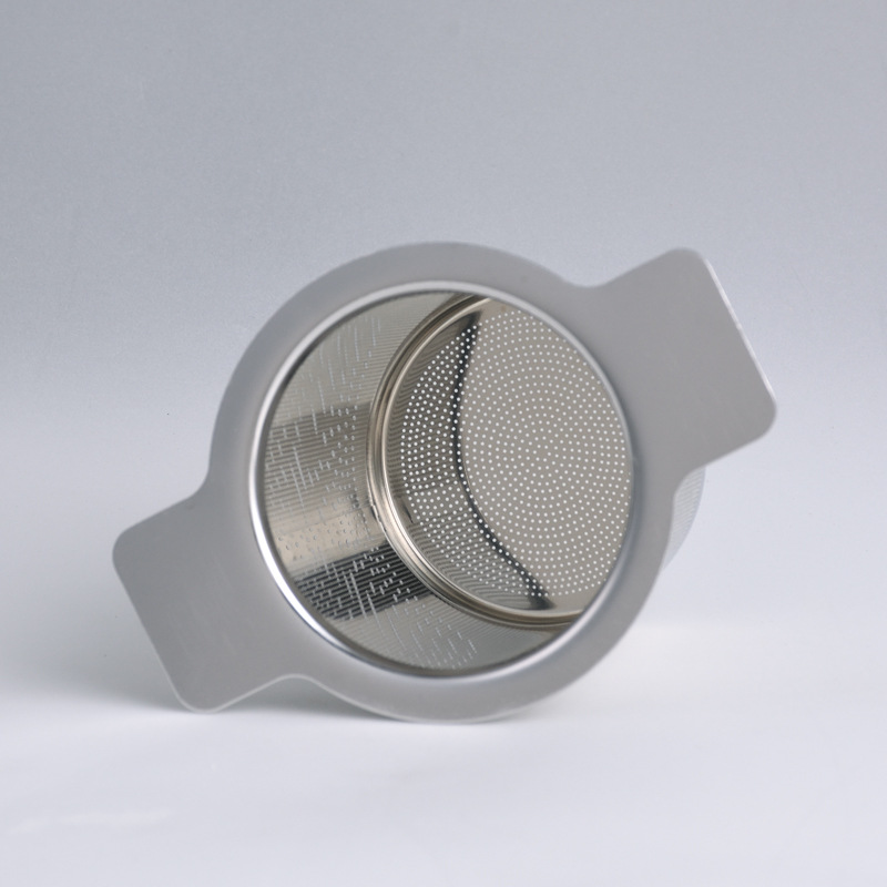 【88HomeStore】304 Stainless Steel Fine Mesh Double Handle Tea Maker Coffee Filter Tea Maker Cup Hanging Loose Leaf Tea Strainer