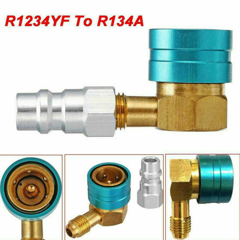 Comforhome 1PCS R1234YF To R134a Low Side Coupler Adapter Car A/C Air Conditioners Fitting Angle Adapter