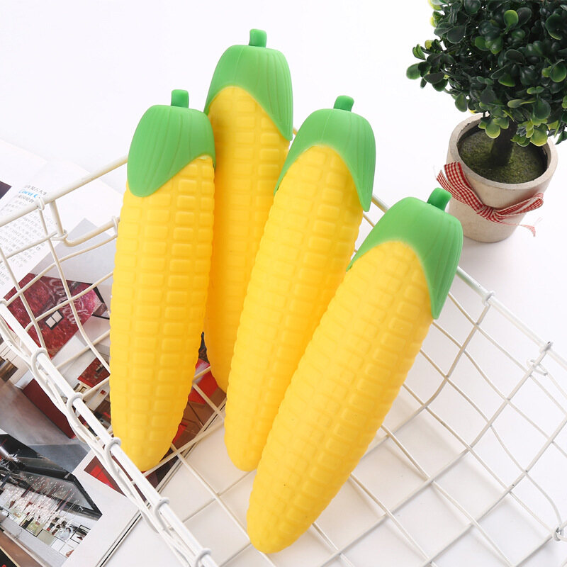 Creative Fruit Shape Silicone Pencil Case Cartoon Large Capacity Pencil Case Student Storage Stationery Bag