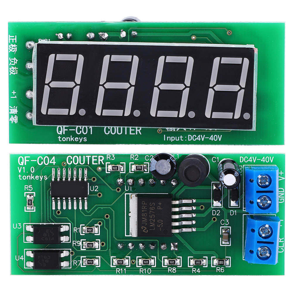 9999 Counter Module 4-Digit Digital Display + Memory Function QF-C04 DC4-40V