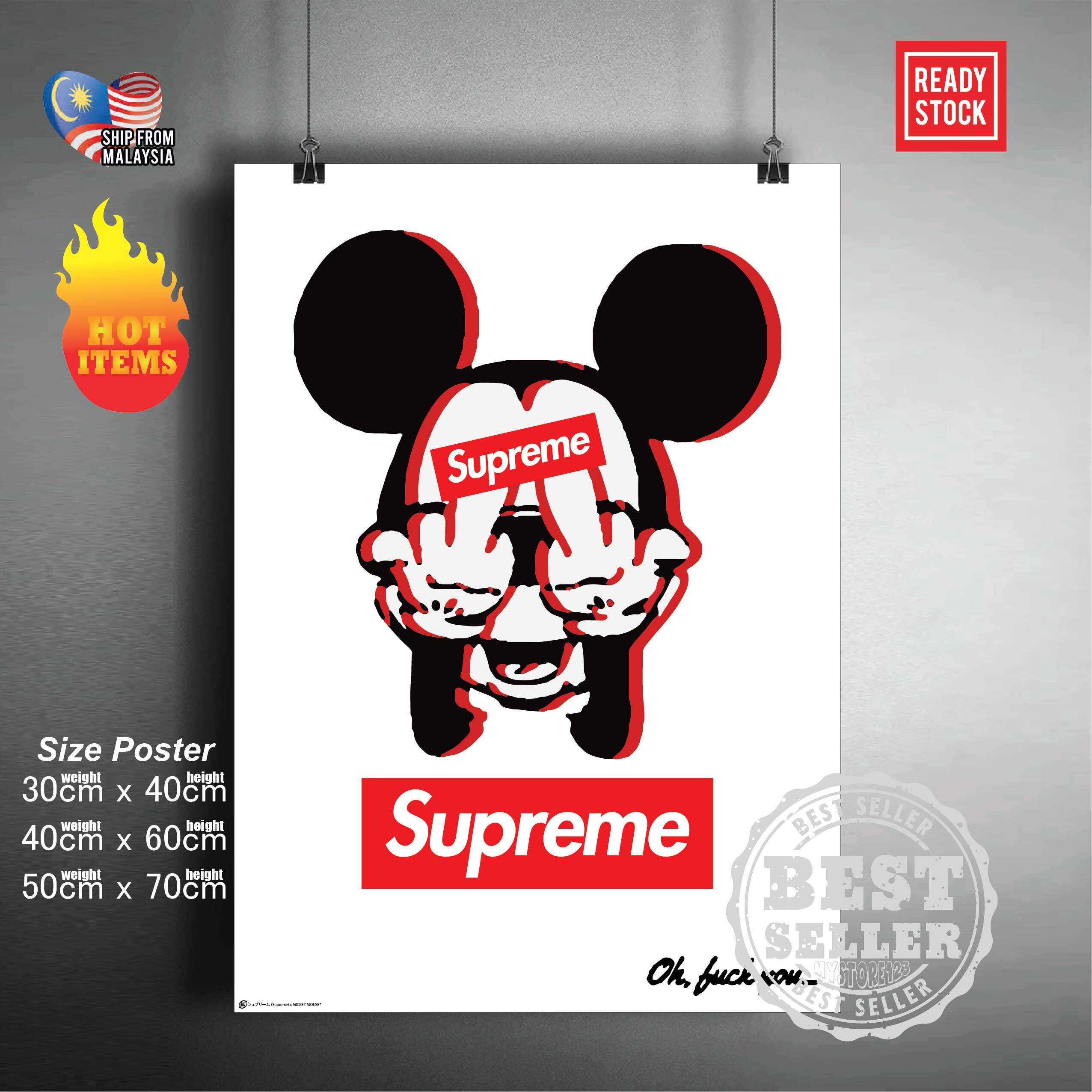 Supreme x hotsell mickey mouse