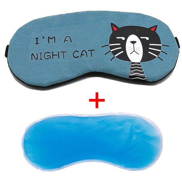 Cartoon Animal Eye Mask Cotton Eye Patch Blindfold Travel Relax Sleep Mask