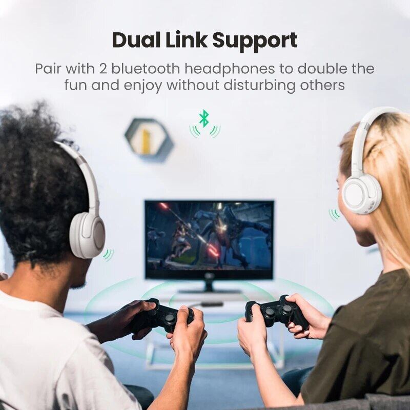 Ugreen Bluetooth 5.0 Transmitter Aptx LL Digital Toslink Optical Adapter 3.5Mm Stereo Audio Transmitter For TV Headphone PC PS4