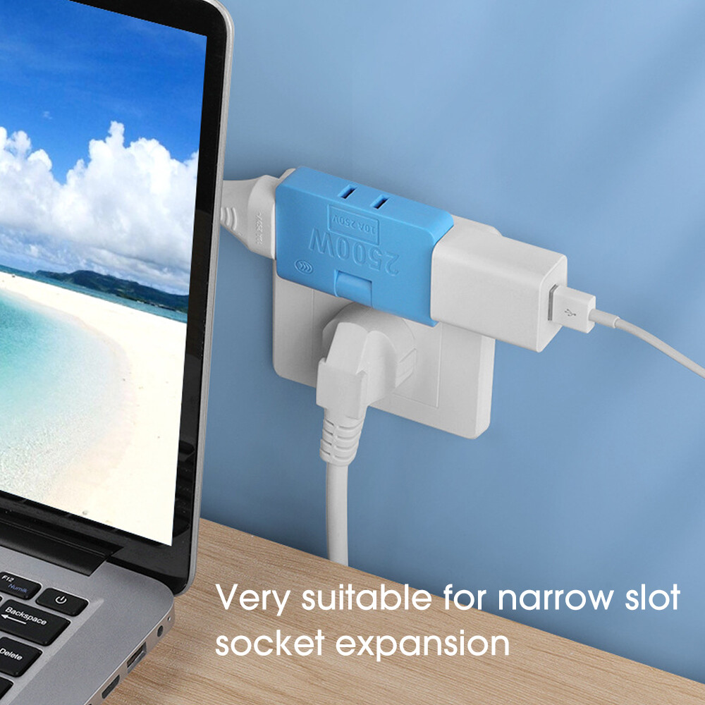 3 trong 1 phích cắm chuẩn Mỹ đa chức năng 180 độ xoay Phích Cắm Điện Bộ chuyển đổi ổ cắm chuyển đổi đa cắm sạc có thể gập lại Bộ chuyển đổi phích cắm