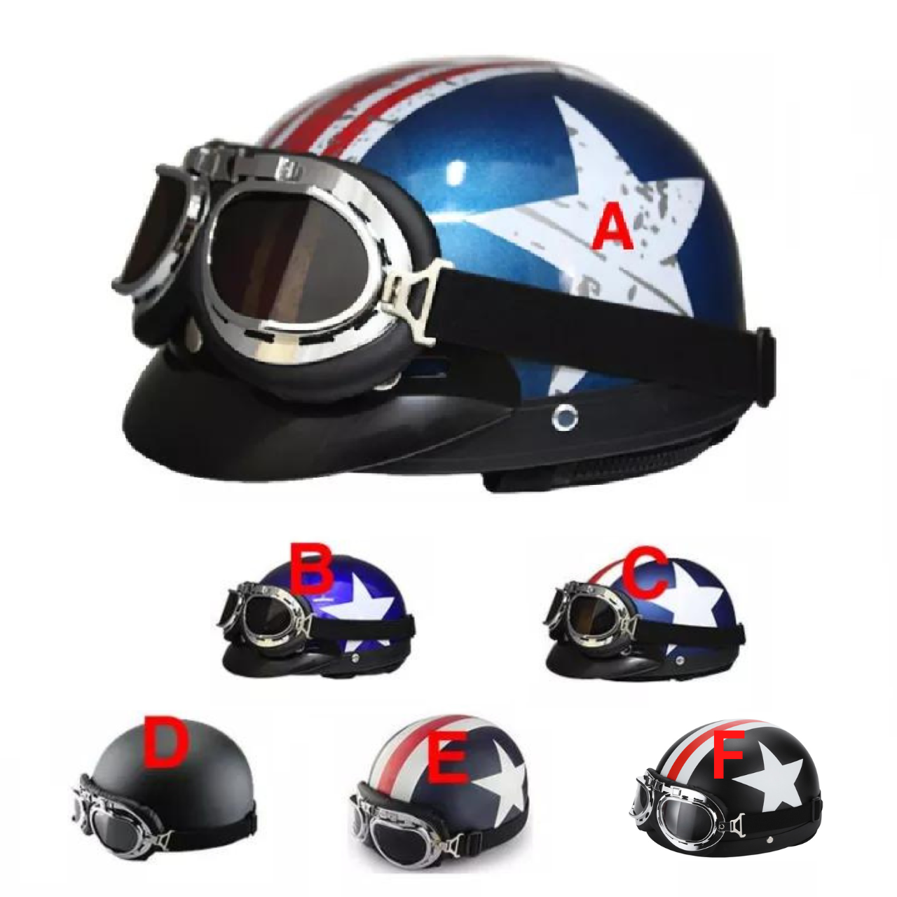 (SAFETY HELMET + GOGGLES) Despacito Fashion Motorcycle Helmet Scarf