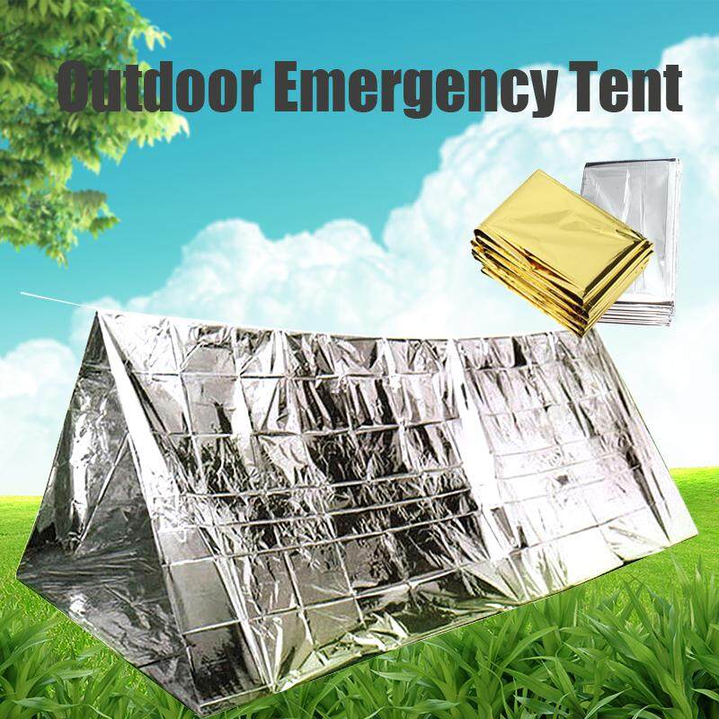 【Free Shipping + Flash Deal 】Outdoor Emergency Thermal Tent Camping Hiking Rescue Space Blanket Cover Shelter NEW
