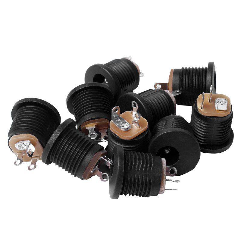 10 Pcs Panel Mount 2.1x5.5mm Power Jack DC Socket