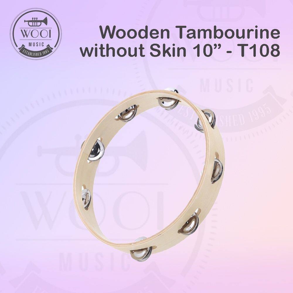 WM T108 Wooden Tambourine Without Skin 10" Lazada