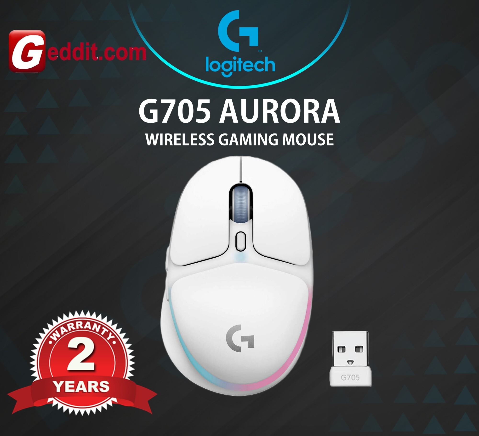 LOGITECH G705 AURORA WIRELESS LIGHTSPEED GAMING MOUSE, CUSTOMIZABLE ...