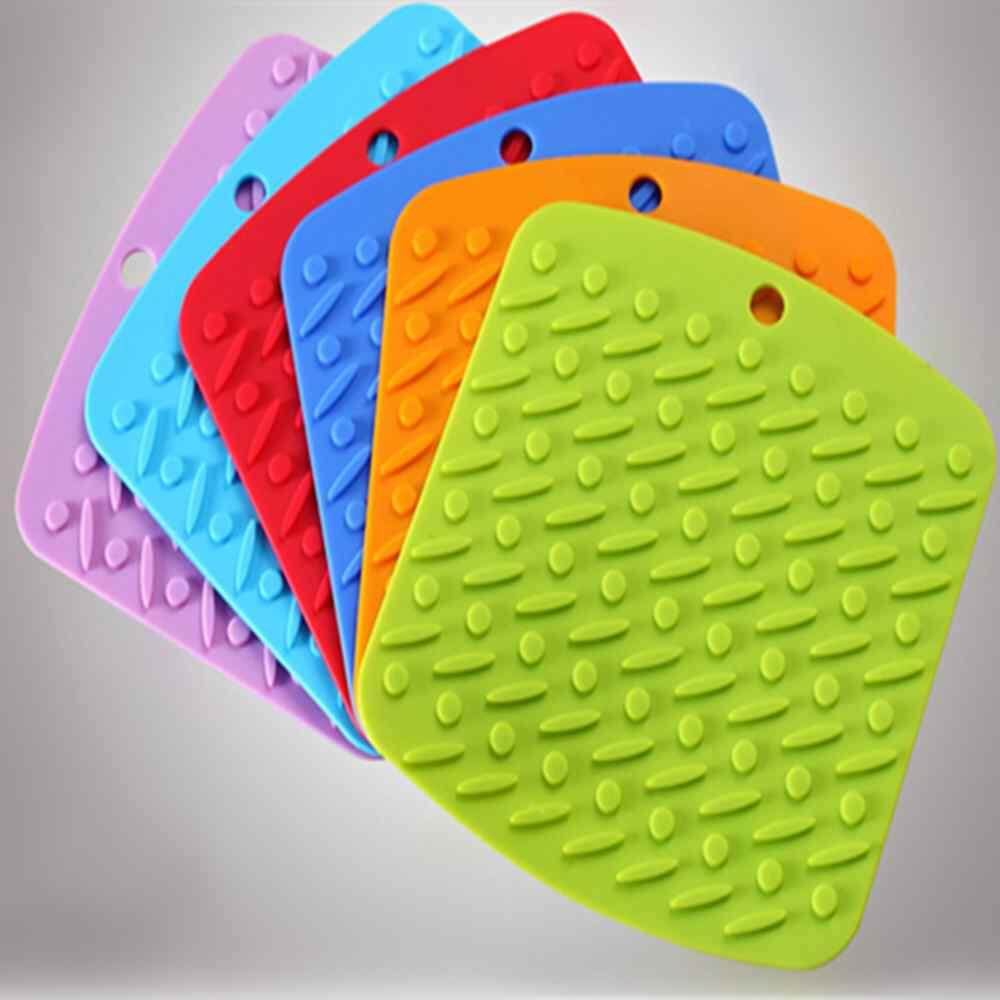 Doxiy 1 MÁY TÍNH Đa Năng Silicone Cách Nhiệt Thảm Nhà Bếp Placemat Có Chống Dáng Cạp Chống Trượt Và Cao chống nhiệt độ (màu ngẫu nhiên)